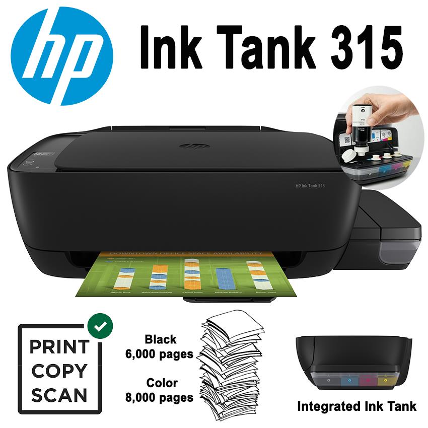Imprimante à réservoir intégré HP Ink Tank 315 3en1 Couleur - Talos
